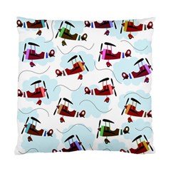 Airplanes Pattern Standard Cushion Case (two Sides) by Valentinaart