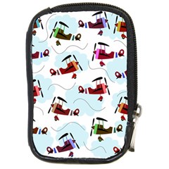 Airplanes Pattern Compact Camera Cases by Valentinaart