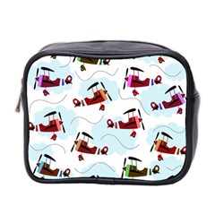 Airplanes Pattern Mini Toiletries Bag 2-side by Valentinaart