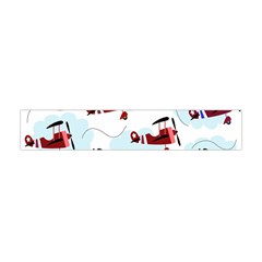 Airplanes Pattern Flano Scarf (mini) by Valentinaart