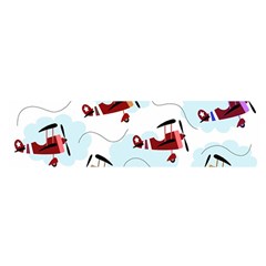 Airplanes Pattern Satin Scarf (oblong) by Valentinaart