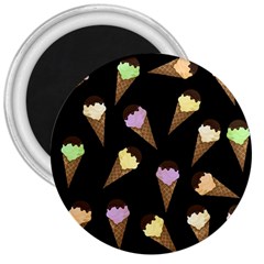 Ice Cream Cute Pattern 3  Magnets by Valentinaart