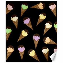 Ice Cream Cute Pattern Canvas 8  X 10  by Valentinaart