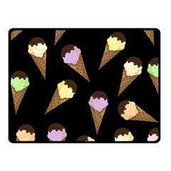 Ice Cream Cute Pattern Fleece Blanket (small) by Valentinaart