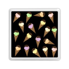 Ice Cream Cute Pattern Memory Card Reader (square)  by Valentinaart