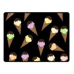 Ice Cream Cute Pattern Double Sided Fleece Blanket (small)  by Valentinaart