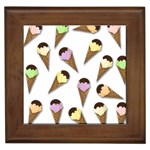 Ice cream pattern Framed Tiles Front