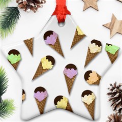 Ice cream pattern Ornament (Star)