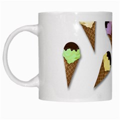 Ice cream pattern White Mugs