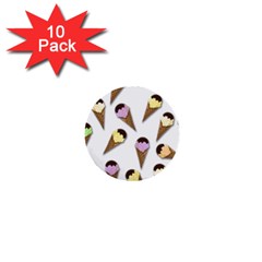 Ice cream pattern 1  Mini Buttons (10 pack) 