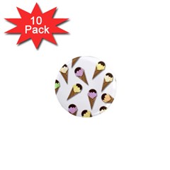 Ice cream pattern 1  Mini Magnet (10 pack) 