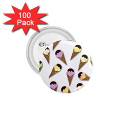 Ice cream pattern 1.75  Buttons (100 pack) 