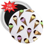 Ice cream pattern 3  Magnets (100 pack) Front