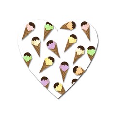 Ice cream pattern Heart Magnet