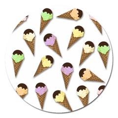 Ice cream pattern Magnet 5  (Round)