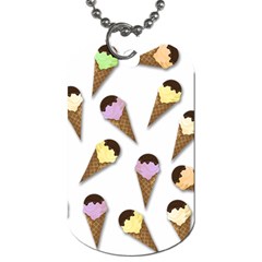 Ice cream pattern Dog Tag (One Side)