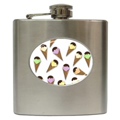 Ice cream pattern Hip Flask (6 oz)