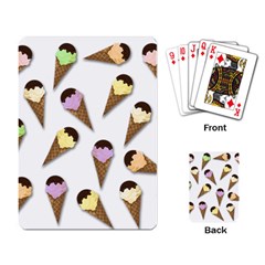 Ice cream pattern Playing Card