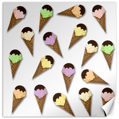 Ice cream pattern Canvas 12  x 12  