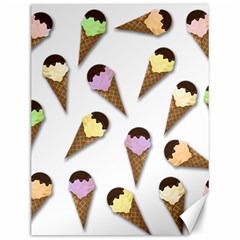 Ice cream pattern Canvas 12  x 16  