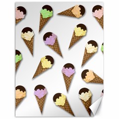 Ice cream pattern Canvas 18  x 24  