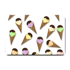 Ice cream pattern Small Doormat 