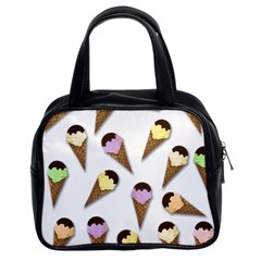 Ice cream pattern Classic Handbags (2 Sides)