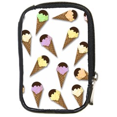 Ice Cream Pattern Compact Camera Cases by Valentinaart