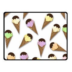 Ice cream pattern Fleece Blanket (Small)