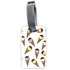 Ice Cream Pattern Luggage Tags (one Side)  by Valentinaart