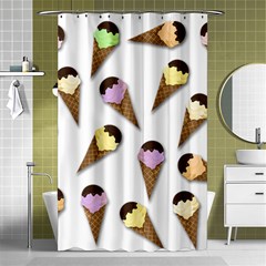 Ice cream pattern Shower Curtain 48  x 72  (Small) 