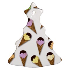 Ice cream pattern Christmas Tree Ornament (Two Sides)