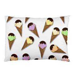 Ice Cream Pattern Pillow Case (two Sides) by Valentinaart