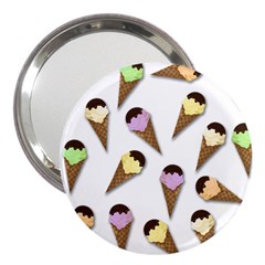 Ice cream pattern 3  Handbag Mirrors