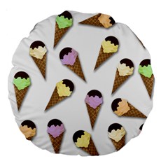 Ice cream pattern Large 18  Premium Round Cushions