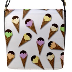 Ice cream pattern Flap Messenger Bag (S)