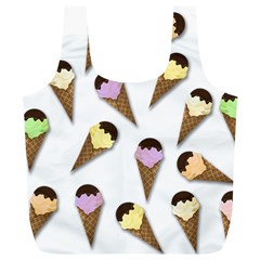 Ice cream pattern Full Print Recycle Bags (L) 