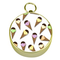 Ice cream pattern Gold Compasses