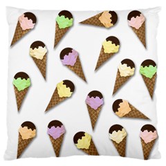 Ice cream pattern Standard Flano Cushion Case (One Side)