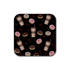 Coffee break Rubber Coaster (Square) 