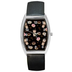 Coffee Break Barrel Style Metal Watch by Valentinaart