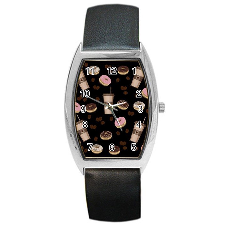 Coffee break Barrel Style Metal Watch