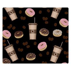 Coffee break Double Sided Flano Blanket (Small) 