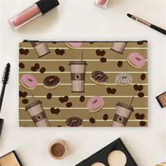 Coffee And Donuts  Cosmetic Bag (large)  by Valentinaart