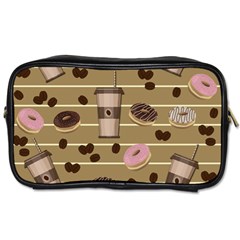 Coffee And Donuts  Toiletries Bags 2-side by Valentinaart