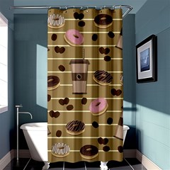 Coffee And Donuts  Shower Curtain 36  X 72  (stall)  by Valentinaart