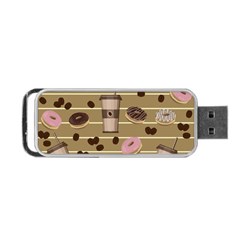 Coffee And Donuts  Portable Usb Flash (two Sides) by Valentinaart