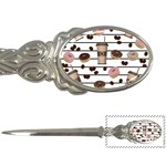 Donuts and coffee pattern Letter Openers Front