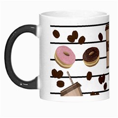 Donuts And Coffee Pattern Morph Mugs by Valentinaart