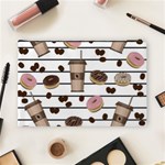 Donuts and coffee pattern Cosmetic Bag (Large)  Back